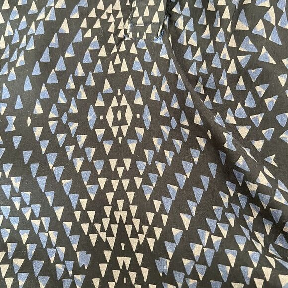 Converse one star sleeveless blue black & white print front solid blue back GUC - Picture 9 of 9